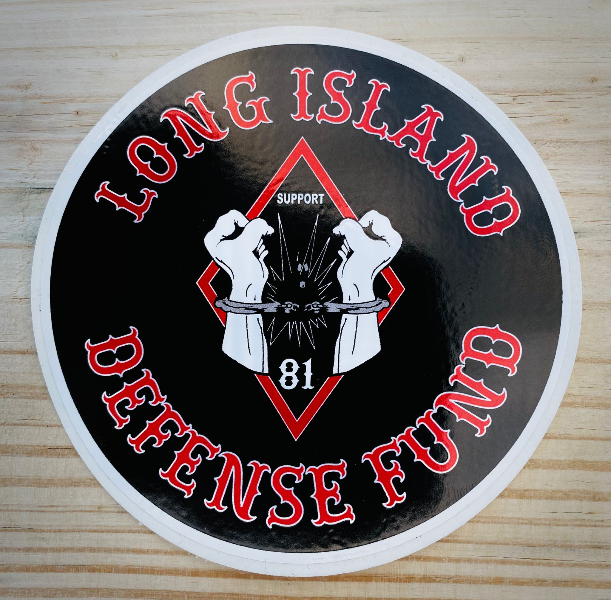 Long Island defense sticker